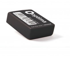 Гумка для олівця Optima Extra Soft Black 30х20х7 мм чорна (O81752)
