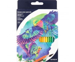 Карандаши цветные Kite Птицы 3 мм 36 штук ассорти (k18-1052)