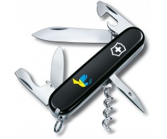 Складаний ніж Victorinox Spartan Ukraine 12 функцій чорний (Vx13603.3_T1036u)