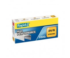Скоби Rapid Strong 24/6 1000 штук срібні (24855800)