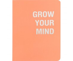 Книга записна Axent Motivation Grow your mind А5 80 аркушів клітинка помаранчева (8700-5-A)