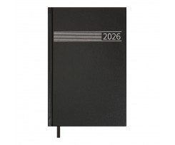 Дневник датированный 2026 Buromax Time A5 320 страниц черный (BM.21168-01)