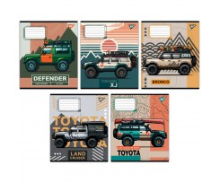Зошит для записів Yes Off road vehicle А5 60 аркушів клітинка (767401)