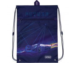 Сумка для обуви Kite Futuristic, с карманом, 46x33 см, полиэстер, темно-синий (K20-601M-10)
