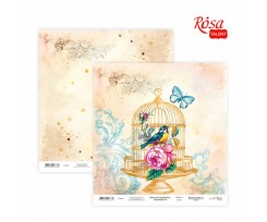 Бумага для скрапбукинга ROSA TALENT Floral Poem 6 двусторонний 30х30 см 200 г / м2 (5316006)