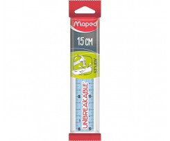 Лінійка Maped Study Unbreakable 15 см пластик блакитна (MP.245310)