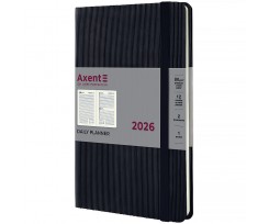 Дневник датированный 2026 Axent Partner Lines 145*210 мм 336 страниц черный (8815-26-01-A)