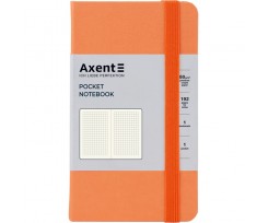 Книга записна Axent Partner 95х140 мм клітинка 96 аркушів персикова (8301-42-A)
