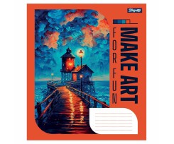 Зошит для записів 1 Вересня Make art А5 96 аркушів лінія (766768)