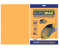 Бумага цветная Buromax Neon А4 20 листов оранжевый (BM.2721520-11)