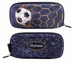 Пенал шкільний SkyName 22.5х4х10.5 см сірий (P-261)