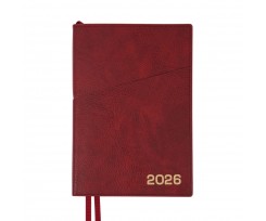Дневник датированный 2026 Leo Planner Credo A5 368 страниц бордовый (252645)