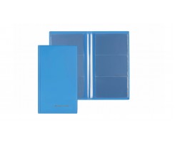 Візитниця Biurfol NEON для 48 візиток 110x190 мм PVC срібло (KWI-11-01)