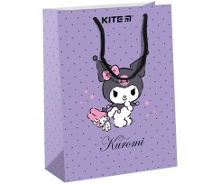 Пакет бумажный подарочный Kite Kuromi 18х24 см (HK24-265)