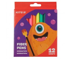 Фломастери Kite Jolliers 1-2мм, 12 кольорів (K19-047)