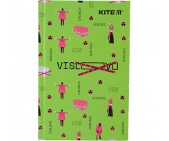 Книга записна Kite VIS А6 80 аркушів клітинка оливкова (VIS19-199-4)