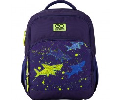 Рюкзак GoPack Education, 38x28x18 см, 20 л, поліестер, Sharks (GO20-113M-6)