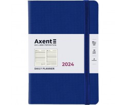 Дневник 2024 Axent Partner Soft Diamond 145х210 мм 184 листа синий (8818-24-02-A)