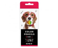 Карандаши цветные трехгранные Kite Dogs 12 цветов (K22-053-1)