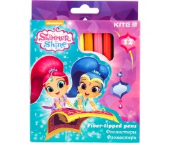 Набір фломастерів Kite Shimmer&Shine, асорті, 12 штук (sh18-047)
