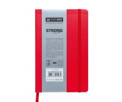 Блокнот деловой Buromax Strong 125x195 мм 80 листов клетка красный (BM.29912101-05)