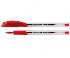 Ручка масляная Optima Triplex Grip 0.7 мм красная (O15671-03)