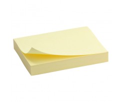 Блок бумаги Axent Delta с клейким слоем 50x75 мм 100 листов желтый (D3312-01)