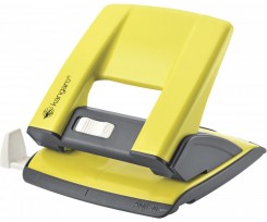 Діркопробивач Kangaro до 20 аркушів металевий лимонний (Aion -20 lemmon yellow)