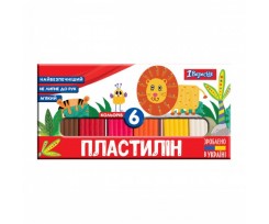Пластилин 1Сентябрь Zoo Land 120 г 6 цветов (4823091911378)