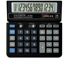 Калькулятор бухгалтерский Daymon 155x153x29 мм 14 разрядный черный (DС 604)