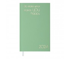 Щотижневик датований Buromax Motivetion 2024 85х153 мм 128 сторінок м'ятний (BM.2885-38)