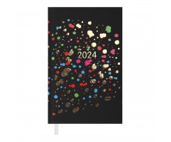 Щотижневик датований Buromax Fancy 2024 85х153 мм 128 сторінок чорний (BM.2886-01)