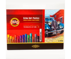 Мел-пастель KOH-I-NOOR TOISON d'or, экстра-мягкая, 36 цветов (8555036001kz)