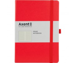 Книга записна Axent Partner Prime A5 96 аркушiв клiтинка червона (8305-06-A)