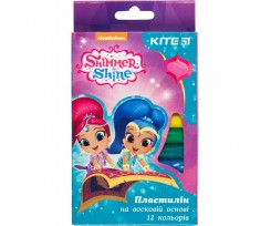 Пластилін восковий Kite Shimmer and Shine 200 г 12 кольорів (sh18-086)