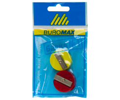 Чинка Buromax без контейнера 2 штуки асорті (BM.4700-99)