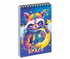 Тетрадь для записей Yes Space animals А7 80 листов клетка (151871)