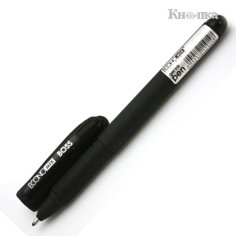Ручка гелева ECONOMIX BOSS чорна 1 мм (E11914-01)