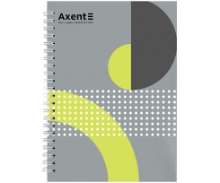 Блокнот на спирали Axent №18 A5 145x210 мм 96 листов клетка твердая обложка (8032-18-A)