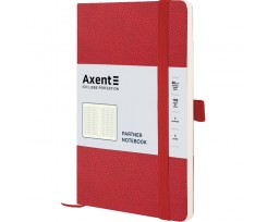 Книга записна Axent Partner Soft Skin125х195 мм клітинка 96 аркушів червоний (8616-06-A)