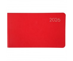 Еженедельник датированный 2026 Leo Planner Glory 10х17 см 128 страниц красный (252652)