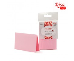 Набір заготовок для листівок ROSA TALENT 5 шт 103х70 мм №6 блідо-рожевий 220 г/м2 (94099005)