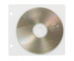 Конверт BIURFOL, для 1 CD, ПВХ, прозрачный (ET-18)