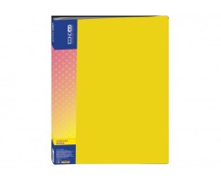 Папка Economix А4 с желтой 40 файлами (E30604-05)