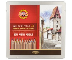 Олівці пастельні Koh-i-Noor Gioconda 4.2 мм 24 штуки асорті (8828024001pl)