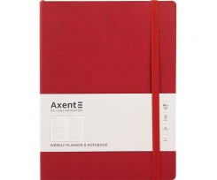 Щотижневик Axent Partner Soft L 190х250 мм 96 аркушів червоний (8605-21-06-A)