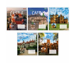 Зошит для записів 1В Ukrainian castle А5 48 аркушів клітинка (767368)