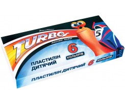 Пластилін 6 кольорів 120 г картон