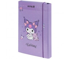 Папка для тетрадей Kite Kuromi B5 на фиолетовой резинке (HK25-210-2)