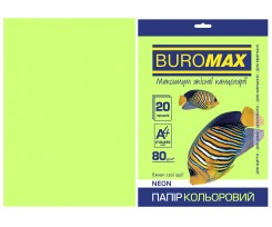 Бумага цветная Buromax Neon А4 20 листов зеленый (BM.2721520-04)